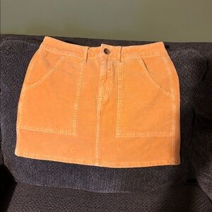 Mustard colored Corduroy Skirt
